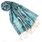 Lorenzo Cana - Echarpe - Imprimé cachemire - Femme 70 x 190 cm Blau-türkis-weiss