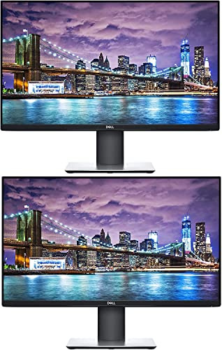 Dell P Series P2419H 24 Inch LED Monitor 2-Pack Bundle - Black
