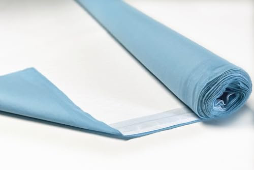Fiducia Meterware Inkontinezauflage/ 4lagig weiß/blau, waschbar, Kochfest - für den eigenen Zuschnitt