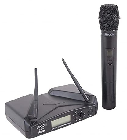 PROEL EIKON WM700M - Microfono wireless palmare gelato, per karaoke, canto, live e presentazioni, Nero (EIKON WM700M)