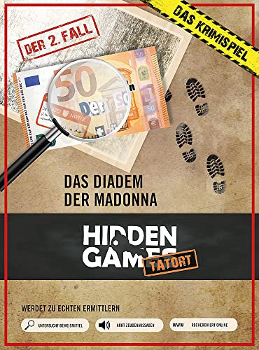 Krimi-Spielebox: Hidden Games Tatort – Das Diadem der Madonna (Fall 2): Multimediales Spieleerlebnis mit echten Beweisstücken wie Fotos, Stadtplan, Briefen und mehr: Für 1-6 Spieler