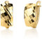 14 Karat 585 Gold Ohrringe Creolen Gelbgold Glänzend Ohrschmuck – EP01