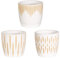 Sass & Belle White Sgrafitto Mini Planters - Set Of 3