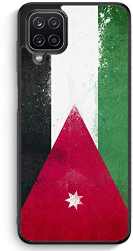 Jordanien Grunge Jordan - Silikon Hülle für Samsung Galaxy M22 - Motiv Design - Cover Handyhülle Schutzhülle Case Schale