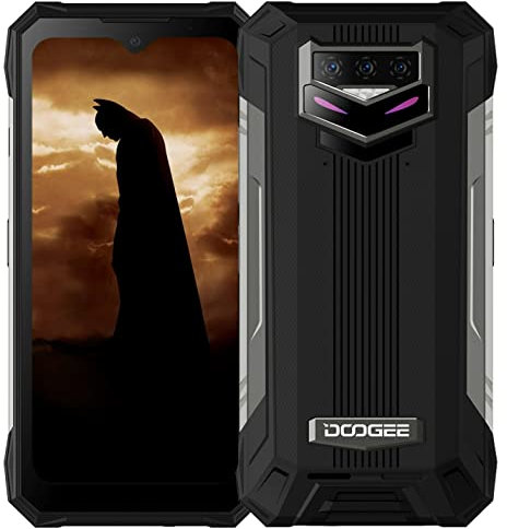 DOOGEE S89 Android 12 Rugged Smartphone, 12000mAh Battery, Helio P90 8GB+128GB, 48MP Triple Camera(20MP IR Night Vision), IP68 Waterproof Mobile Phone, 6.3 FHD+, Wireless Charge GPS NFC Black