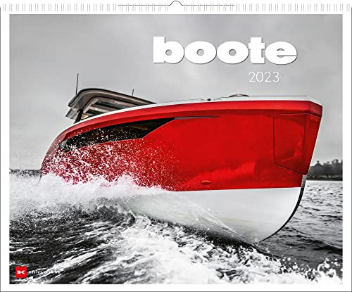 Harenberg Boote - Kalender 2023 - Delius-Klasing-Verlag - Motorboote - Wandkalender für Wassersportler - 56 cm x 45,5 cm - Yachtsport-Kalender