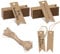 PAPERKIDDO Merry Christmas Geschenkanhänger, 100 Stück Papieranhänger Tags Frohe Weihnachten Kraftpapier mit 20M Jute Schnur Frohe für Dekoration Geschenke Party DIY