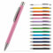 #teamludorf OMEGA Metall Kugelschreiber mit gummierter Oberfläche - Stift in 14 Farben erhältlich - hochwertig und stabil (Rosa, 25)