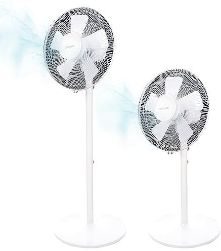Cecotec Ventilador de Pie y Sobremesa EnergySilence 535 2in1. 40 W de Potencia, Diámetro 16, 5 Aspas, Altura Ajustable hasta 115 cm, 3 Velocidades, Oscilación Automática de 75º