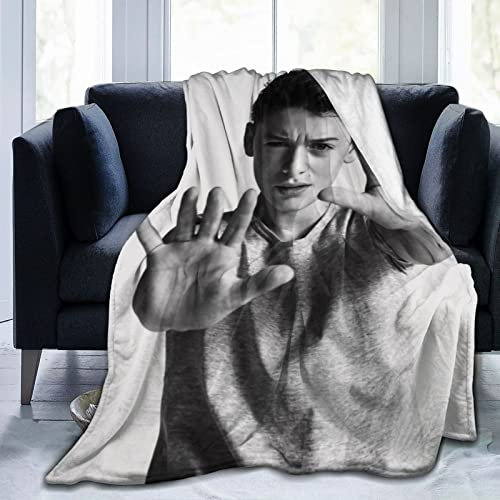 YINGD Noah Schnapp Modische Decke Plüsch Bett Couch Decke Digitaldruck 150 cm x 125 cm