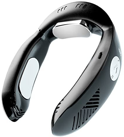 Ferleiss Ventilador de cuello colgante Acondicionador móvil Banda para el cuello Ventilador portátil Enfriador para invierno Calentador de calefacción Verano USB Refrigeración A