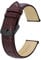 BISONSTRAP Uhrenarmband 20mm, Armband aus Alligator Geprägtem Leder, Kaffee Braun mit Schwarze Schnalle