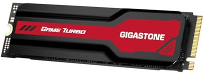 Gigastone M.2 SSD PCIe 4.0 NVMe de 1 TB SSD PS5, hasta 7,000 MB/s, disco duro interno de estado sólido para juegos, disipador de calor de velocidad turbo, disipador de calor, almacenamiento para PC,