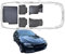 Trimak Passgenau 3D Fussmatten & Kofferraumwanne Auto Set Kompatibel mit BMW 5 F10 Sedan Limousine 2010-2013 Auto Zubehör Gummimatten & Kofferraummatte Autos Allwetter Geruchlos rutschfest Schwarz