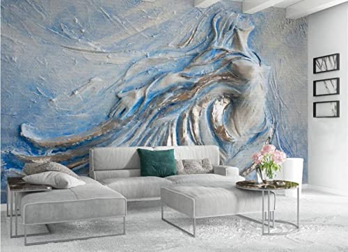 Fototapete 3D Tapete Geprägte Blaue Schönheit Tapeten Vliestapete Wandbilder XXL Wanddeko Wandtapete -315542 150x105cm