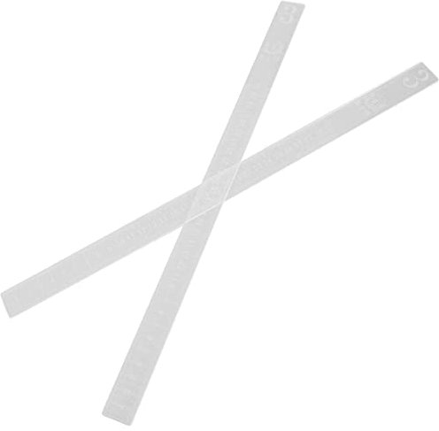 Ciieeo 2Pcs Rolling Pin Guide Sticks Dough Rolling Strips Dough Ruler Pastry Ruler Sticks for Noodles Cookie Fondant Biscuits Pies Baking Kitchen Restaurant