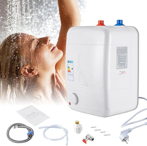 Warmwasserspeicher 8L 1500W Heisswasserspeicher druckloser Kleinspeicher Elektro-Kleinspeicher Untertischgerät Boiler druckfest Warmwasserbereiter