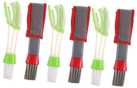 Gatuida 6 Pcs Cleaning Brush Air Vent Duster Air Conditioner Cleaner Computer Keyboard Cleaner Auto Interior Clenaing Brush Mini Djembe Necklaces Gap Bursh Superfine Fiber Swing Page Car