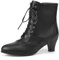 Voviggiw Stivali vintage vittoriani da donna con cerniera laterale Wintip lacci caviglia stivali, Nero , 40.5 EU
