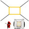 Rurunklee Strike Zone Target - Baseball Strike Zone Target mit 4 verstellbaren Riemen - Professionelle Pitcher-Trainingsgeräte zum Üben von Werfen und Schlagen mit Genauigkeit