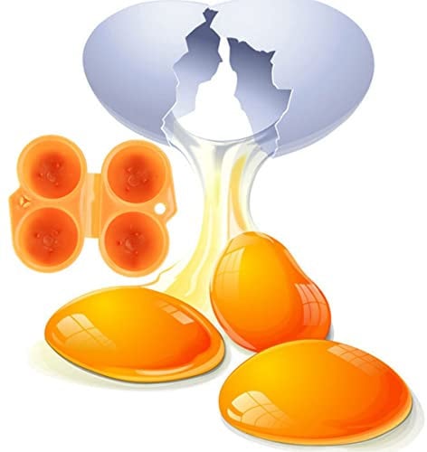 SHOWERORO Convenient Outdoor Egg Container Mini Egg Holder for Refrigerator and Cupboard Random Color