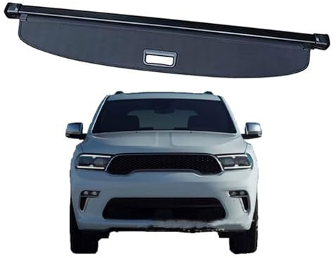 VENYAA Ausziehbare Kofferraumabdeckung für Dodge Durango 2011 2012 2013 2014 2015 2016 2017 2018 2019 2020 2021, Auto Laderaumabdeckung Kofferraum Schutz Abdeckung Auto Zubehör