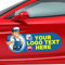 Auto Magnetschilder Personalisierte - Individuelle Magnet-Autoaufkleber - Magnetische Autoschilder - für Autos, Unternehmen, den persönlichen Gebrauch und als Werbeschild - Professionell gedruckt