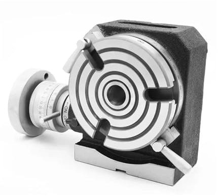 AMEHRU Fresadora HV-8 Fresadora de Placa de indexación Horizontal Fresadora de Mesa giratoria con Divisor de indexación Vertical Mesa giratoria Manual de Doble Uso(75mm Package 1)