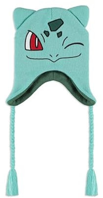 Pokémon Bisasam Unisex Mütze türkis 100% Polyacryl Fan-Merch, Gaming