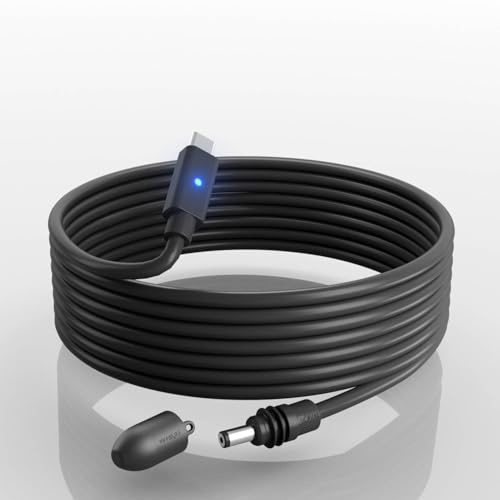 STARGEAR Starlink Mini-Kabel, 16,4 m, 16 AWG, Starlink-Kabel mit Kontrollleuchte, 140 W, USB C auf DC, Zubehör für Starlink Arbeiten mit 100 W + PD-Quelle, kompatibel mit 28 V PPS 20 V PD-Protokollen