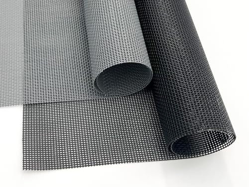 Mosquitera para gatos, por metros, tela para mascotas, segura en gris o negro (gris)