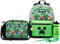 Minecraft Mochila Escolar Set de 5 Piezas Botella de Agua Bolsa Almuerzo Estuche Infantil Mochila Cuerdas o Llavero Correa con Cordón Material Escolar (Verde AOP)