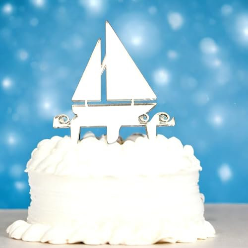 Servewell Sailing Boat Cake Toppers Pack 12, 6cm Cupcake Toppers