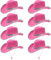 Lot de 8 chapeaux de cowboy à paillettes roses pour femme, chapeau de cowgirl de campagne texane pour adulte, enterrement de vie de jeune fille, fête d'anniversaire