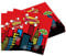 Ovanda Anime Stadt Servietten Geburtstag, 20 Stück 33x33cm party deko Servietten, Anime Stadt Happy Birthday Servietten für Kindergeburtstag oder Mottoparty