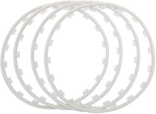 4 Stück Radkantenschutzring für Kia Optima 2015-2020,Felgen Felgenschutz mit Anti-Kratz und Bordsteinschutz Auto-Zierleisten Set,A/white-20 inches