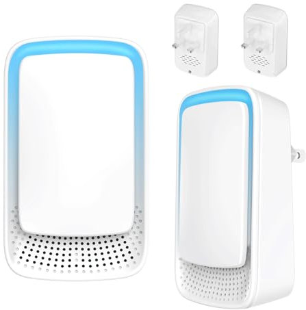 Air Purifier Plug In Air Ionizers, Negative Ion Technology Air Purifier for Bedroom Home Office, Garage Room Pets, Purify Smell (2PCS)