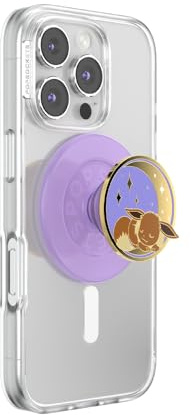 PopSockets Handygriff für MagSafe, Magnetischer Halter- Schlafendes Evoli | Abnehmbar, für Kindle/Android/iPhone, mit Magnet, Pokemon, Gengar, Eevee, Telefon, Frauen