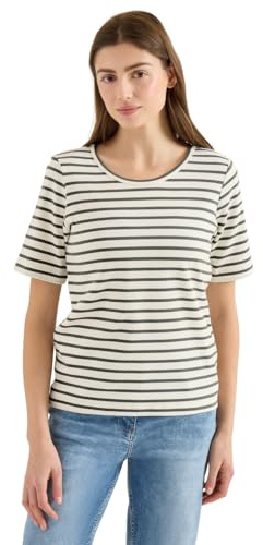 Damen T-Shirt mit Rundhals und Streifen