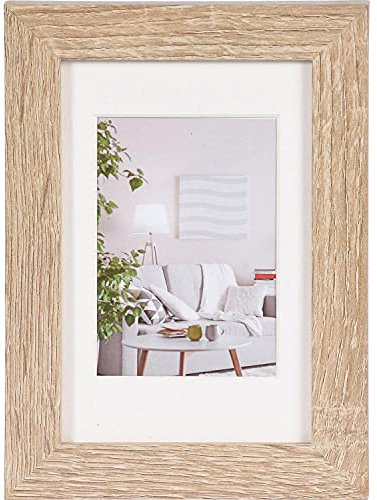 Henzo Modern Bilderrahmen, Holz, braun, 10x15 cm