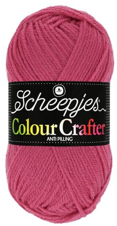 Scheepjes Colour Crafter 100g Yarn Ball | Acrylic DK Double Knit Wool | Soft & Anti-Pilling for Knitting, Crochet, Blankets & Amigurumi (1023 Tiel)