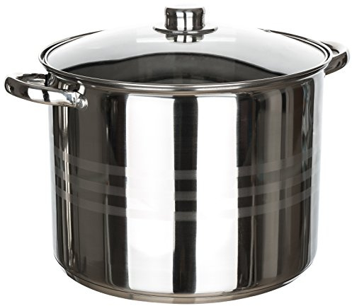Banquet A11555 Kleiner Stock Pot 9 L, Induktion Bereit, Edelstahl, natürlich, 28 x 35 x 26 cm
