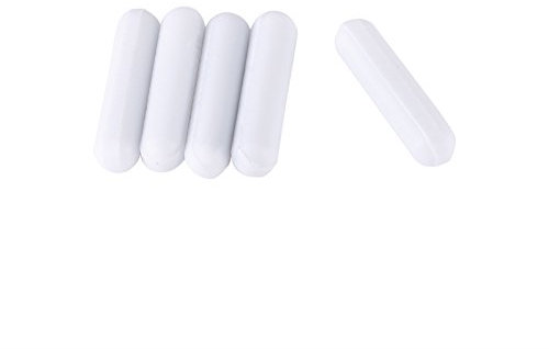 Walfront 5 Stück Typ-C PTFE Magnetischen Rühren Bar Labor Rührer Flea Lab für Magnetmischer Weiße Farbe(C7*30mm)