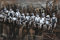 Vintage Line Handgefertigtes Metallbild Wandbild Verschiedene Größen Kunst Bild 3D-Optik (Metallbild Worker (ca. 120x80 cm))
