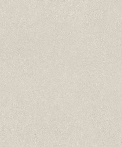 rasch Tapete 860139 aus der Kollektion b.b home passion VI – Einfarbige Vliestapete in Sand mit körniger Struktur – 10,05m x 53cm (L x B)