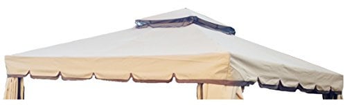 FP-TECH Copertura Ricambio Telo Camino per Gazebo da Giardino Antipioggia PVC 3X3 O 3x4 (Telo 3x4)