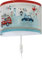 Dalber kinder Wandlampe kinderzimmer, Kinderlampe Wandleuchte Polizei Autos Police Blau, 60618, E27, Bunt