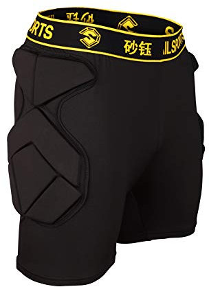 SHINESTONE Herren Sport Soccer Lange Hose Crashproof Männer Torwart Torwart Torwart Gepolsterte Kurze Hose(M)