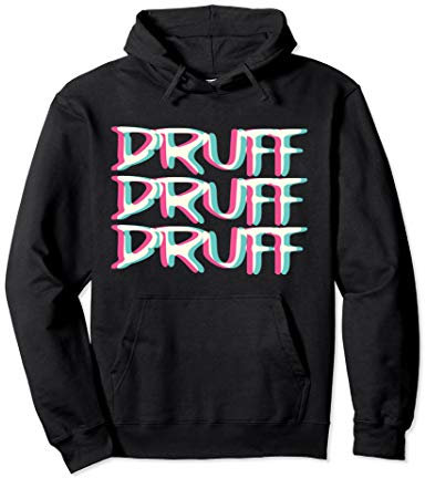 Druff Druffi Techno Trippy EDM | Festival Hardcore Hardtekk Pullover Hoodie