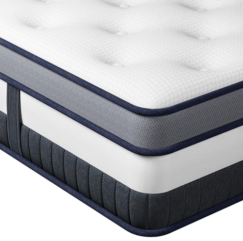 Vesgantti EU King Size Mattress 160x200cm Pocket Sprung Medium Mattress | 9-Zone Orthopedic Support, Comfort and Pressure Relief, Individually Pocket Springs, Breathable Foam, 11 Inch Luxury Box Top